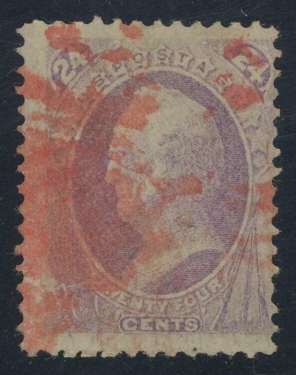 USA 153 - 24 cent Scott - VG Used with red cancel - Cat $225.00