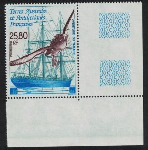 FSAT TAAF Tagged Grey-headed Albatross Bird Ship Corner 1995 MNH SG#343 MI#338