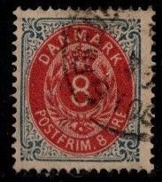 Denmark -  #44 Numeral (Wmk 112) - Used