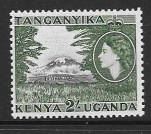 KENYA, UGANDA & TANGANYIKA SG177 1954 2/- BLACK & GREEN MTD MINT