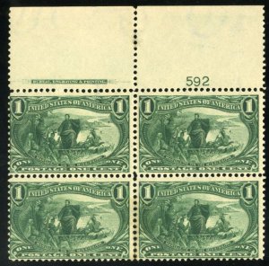 United States, 1898 Trans-Mississippi Issue #285 Cat$250, 1898 1c dark yellow...