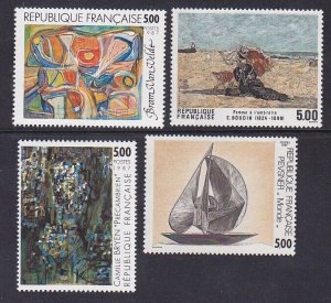 France 2038-41 MNH 1987 Art Series Paintings Complete Set of 4