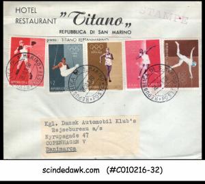 SAN MARINO - 1960 SPECIAL COVER WITH OLYMPIC STAMPS