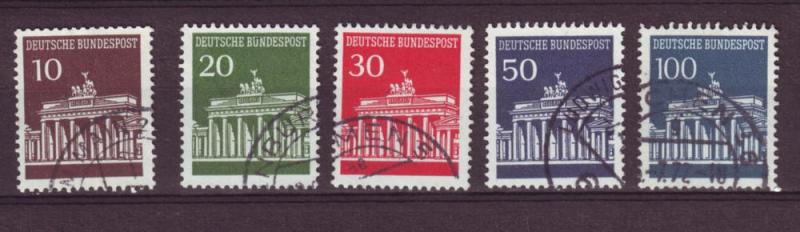 J453 jl,s stamps 1966 germany use set5, scn 952-6