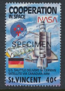 St Vincent Sc# 1165 MNH Telstar / Space OPT SPECIMEN see details            