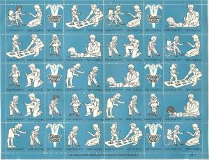 Crippled Children Easter Seals, 1973 Mint Sheet*-