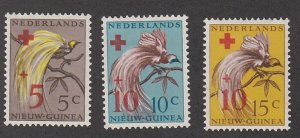 Netherlands New Guinea # B4-6, Red Cross Surcharges  Mint Hinged, 1/3 Cat.