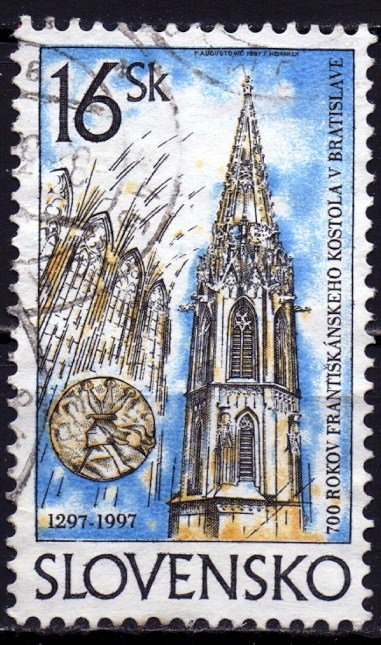 Slovakia. 1997. 275. Church. USED.