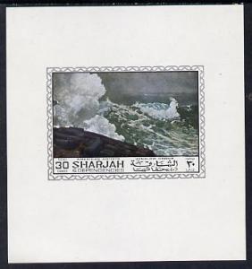 Sharjah 1968 American Artists imperf sheetlet containing ...