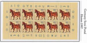 Germany Pane Horses 5, MNH