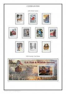 USA United States 1847- 2020 PDF (DIGITAL) STAMP  ALBUM PAGES  