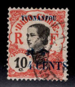 FRANCE office in Yunanfou China Scott 55 Used  stamp