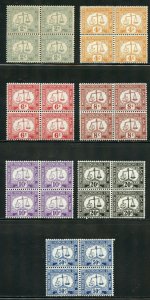 HONG KONG POSTAGE DUES  SCOTT#j6/12L BLOCK SET  MINT NEVER  HINGED ORIGINAL GUM