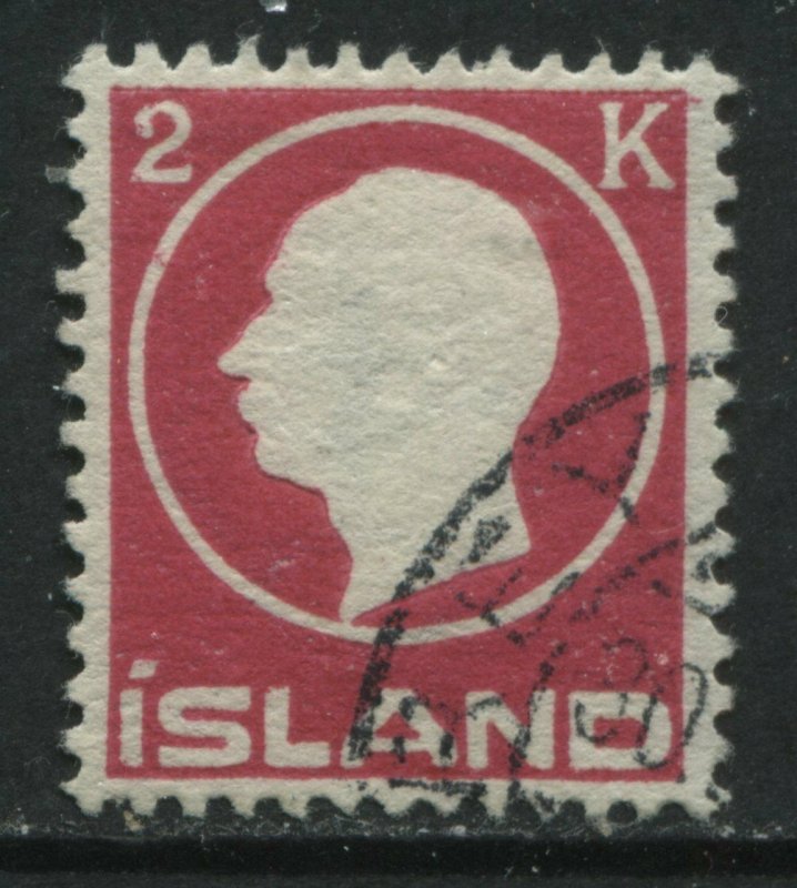 Iceland 1912 2 krona used 