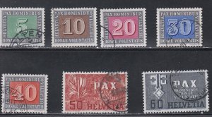 Switzerland # 293-299, End of War in Europe, Used, 1/3 Cat.