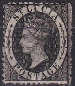 St Lucia #7 F-VF Used CV $14.00 (Z2474)