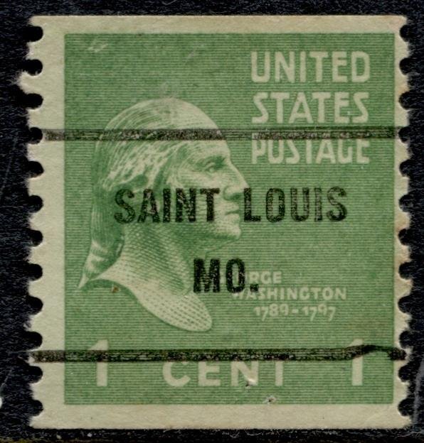 US Stamps #839 USED COIL PRE-CANCEL