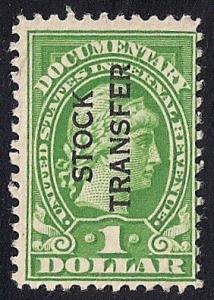 RD12 1 Dollar 1917-33 Series Stock Transfer Stamp used F