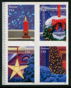 5148a US (47c) Holiday Window Views SA, MNH blk/4