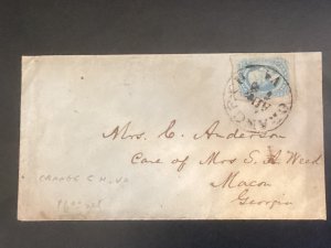 Confederate States cover #11 ORANGE CH C ANDERSON C/O S WEED MACON GA