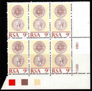 SOUTH AFRICA SG342 1974 CENTENARY OF THE BURGERSPOND BLOCK OF 6 MNH