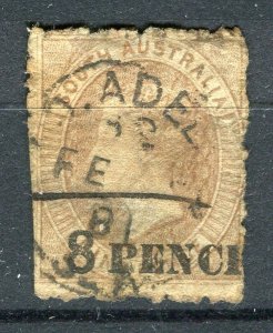 SOUTH AUSTRALIA; 1870s-80s early classic QV issue used Shade of 8/9d. value