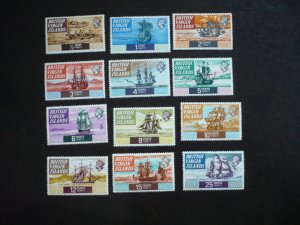 Stamps-British Virgin Islands-Scott#206-217-Mint Hinged Part Set of 12 Stamps