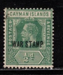 CAYMAN ISLANDS Scott # MR5 MH - KGV With Overprint - Ink Spots Top Left
