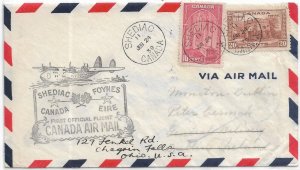 1939 Shediac, Canada to Foynes, Ireland 1st Flight fwd Chagain Falls, OH (59906)