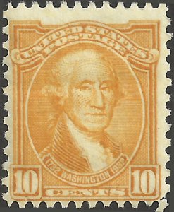 # 715 Mint Hinged Orange Yellow Washington Bicentennial