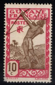 French Guiana Scott 114 MH* stamp expect similar centering stamp