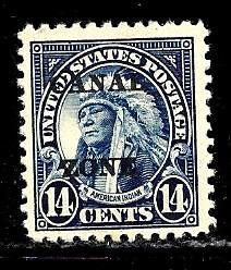 CANAL ZONE #77 Mint lightly hinged