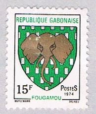 Gabon Coat of arms 15f - pickastamp (AP103307)