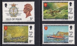 Isle of Man #36-39 MNH 1974 lifeboat institution