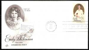 U.S. 1436 Emily Dickinson FDC (ArtCraft)