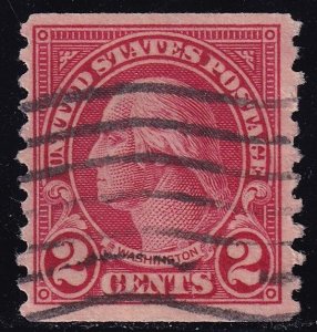 US #599A, used, VF