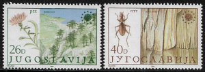 Yugoslavia #1685-6 MNH Set - Nature Conservation - Plants