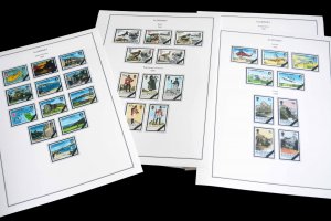 COLOR PRINTED ALDERNEY 1983-2018 STAMP ALBUM PAGES (80 illustrated pages)