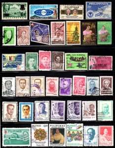 Philippines ~ Lot of 177 Different Post 1959 Stamps ~ Used, MX Cond. (see pix)