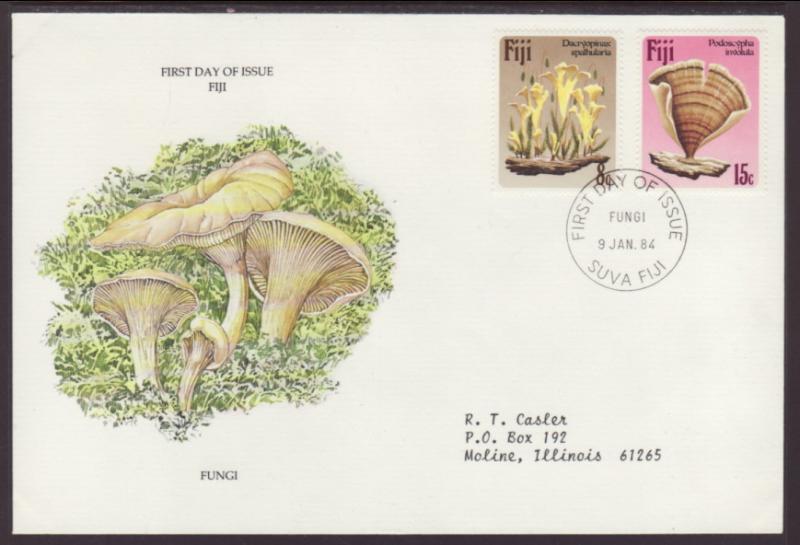 Fiji Mushrooms 1984 Typed FDC BIN