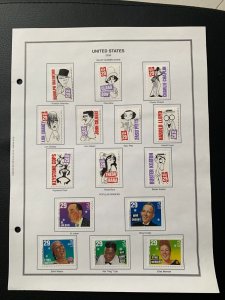 US 1994 two sets stamps new with album page