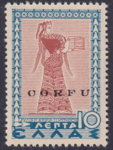 ITALY - CORFU occ. - Sass. n.20A cv 6000$ Signed RAYBAUDI Variety TIPY - MNH**
