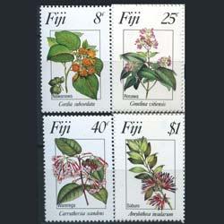 FIJI 1983 - Scott# 495-8 Flowers Set of 4 NH