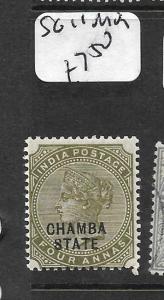 INDIA CHAMBA (P2809B) QV 4A  SG 11  MOG