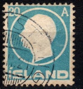 Iceland #94 F-VF Used CV $18.00 (X2339)