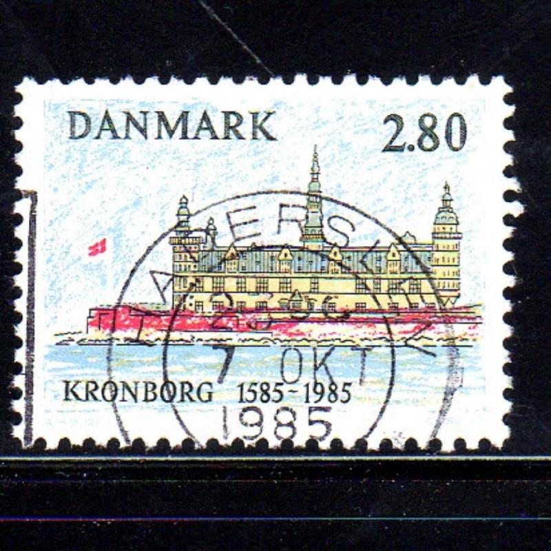 DENMARK #783  1985  KRONBORG CASTLE 400TH ANNIV.       F-VF  USED  a