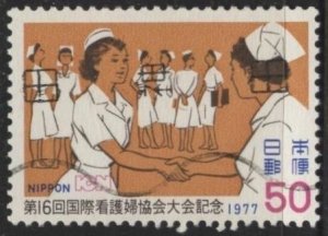 Japan 1302 (used) 50y Intl Council of Nurses (1977)