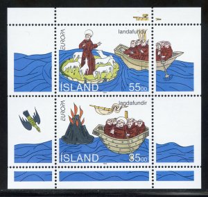 Iceland 781a MNH, Voyages of St. Brendan Souvenir Sheet from 1994.