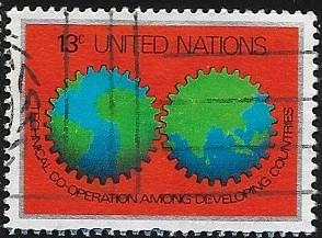 United Nations - NY - # 302 - Cogwheels - used