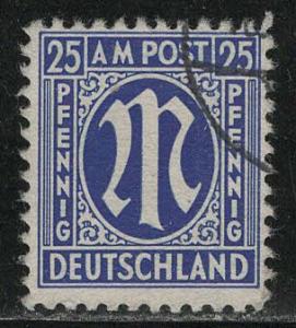 Germany AM Post Scott # 3N13a, used